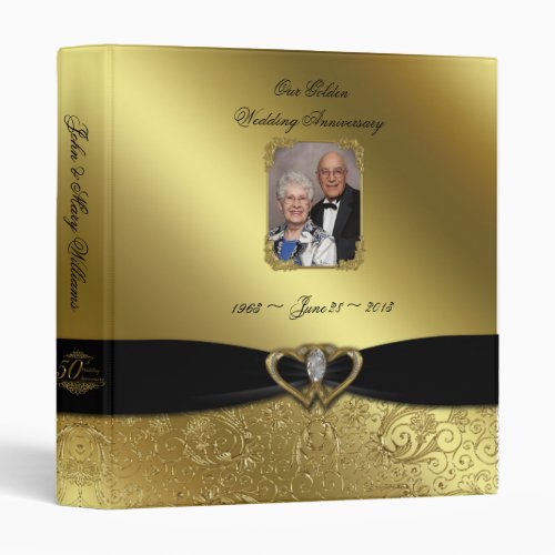 Golden Wedding Anniversary 1 Photo Binder