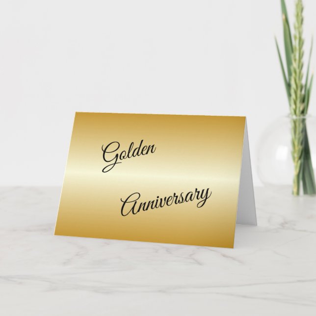 Golden Wedding Anniversary Card (Front)