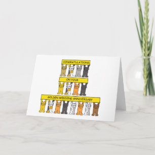 Golden Wedding Anniversary Congratulations Card