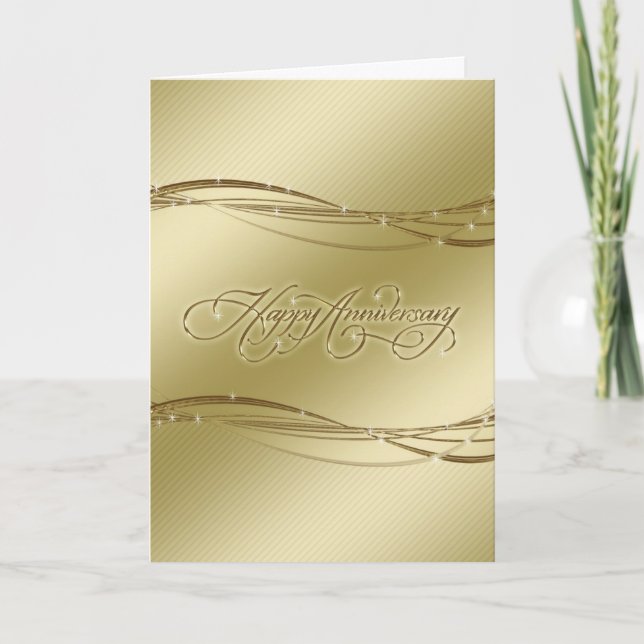 Golden Wedding Anniversary Greeting Card (Front)