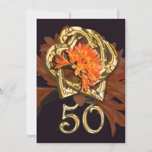 Golden Wedding Anniversary Invitation