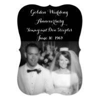 Golden Wedding Anniversary Invitation