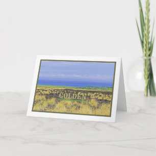 GOLDEN WEDDING ANNIVERSARY/PHOTO BIG ISLAND COUNTR CARD