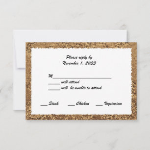 Golden Wedding Anniversary RSVP Cards 50th