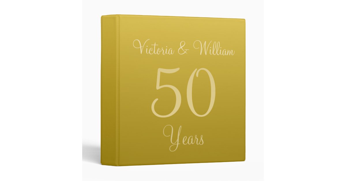 50th Golden Anniversary Scrapbook Binder