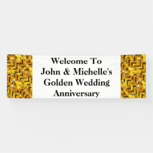 Golden wedding anniversary special   Personalize Banner