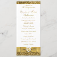 Golden Wedding Anniversary Vow Renewal Program