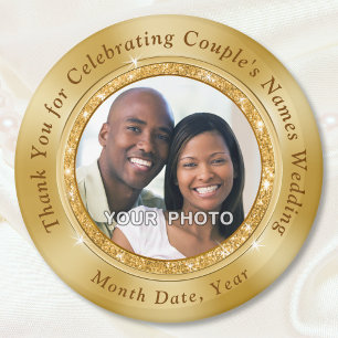 Golden Wedding Favors. Magnet Wedding Favors Cheap