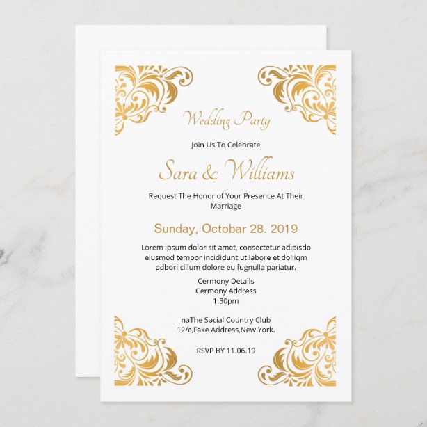 Fake Invitations | Zazzle