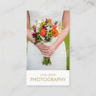 Golden Wedding Photography Business Card