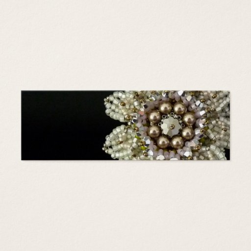 Customizable Golden Wedding Skinny Business Card