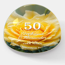 Golden Wedding Yellow Rose Custom 50th Anniversary