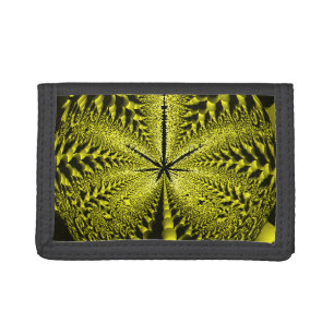 Golden Weed Trifold Wallet