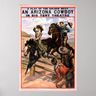 Golden West Cowboy Theater Poster