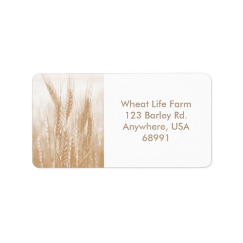 Golden Wheat Address Labels