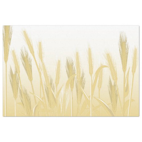 Golden Wheat Field Decoupage Tissue Paper