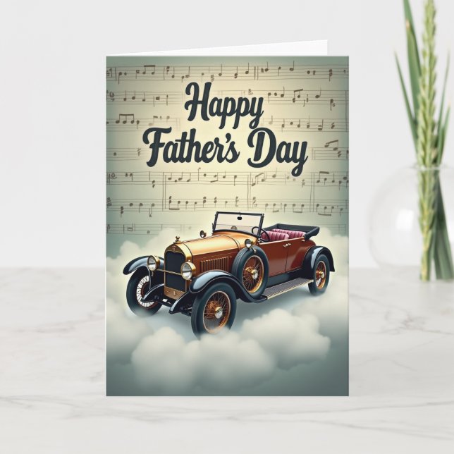 Golden Wheels Fathers Day Card (Front)