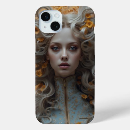 Golden Whispers Amidst an Autumn Dream iPhone 15 Plus Case