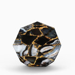 Golden , white and black marble  acrylic award<br><div class="desc">Golden ,  white and black marble Acrylic Award</div>