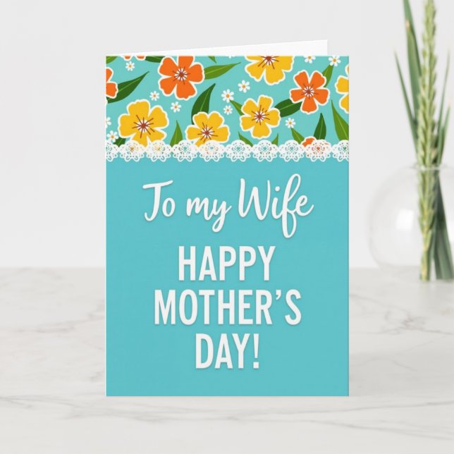Golden Wife Mothers Day Card (Front)