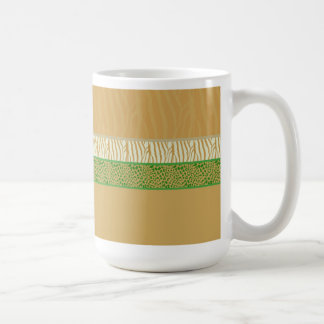 Golden Wild Animal Fur Print Coffee Mug