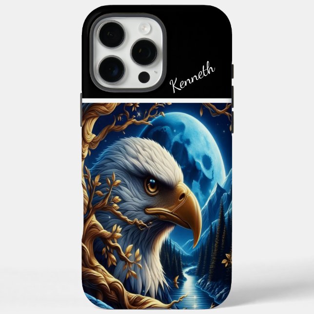 Golden Willow, Nighttime Eagle  Case-Mate iPhone Case (Back)