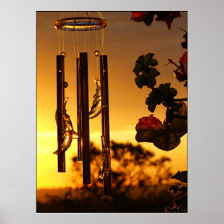 golden windchime Poster
