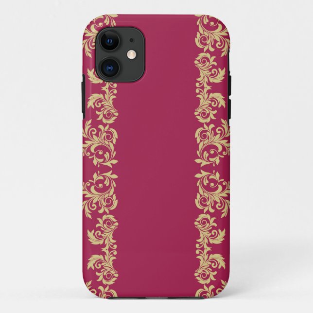 Golden Wine Swirls Case-Mate iPhone Case (Back)