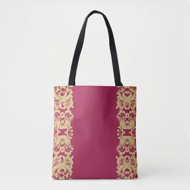 Golden Wine Tote Bag (Front)