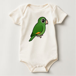 Birdorable Golden-winged Parakeet Infant Organic Creeper