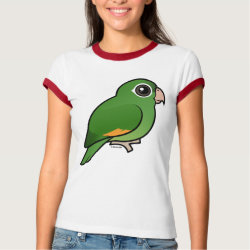 Birdorable Golden-winged Parakeet Ladies Ringer T-Shirt