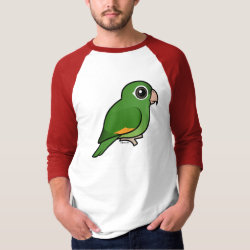 Birdorable Golden-winged Parakeet Men's Basic 3/4 Sleeve Raglan T-Shirt