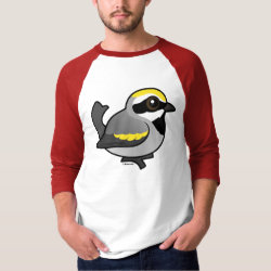 Golden-winged Warbler Men's Basic 3/4 Sleeve Raglan T-Shirt