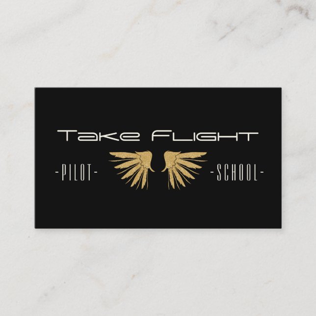Golden Wings Business Card (Front)