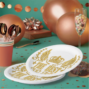 Golden Wings Crown The Best Paper Plates