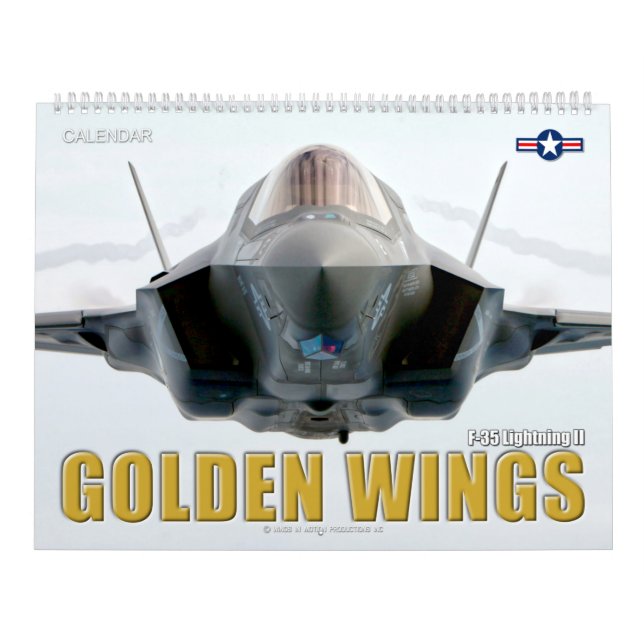 GOLDEN WINGS F-35B/C Lightning II Calendar (Cover)