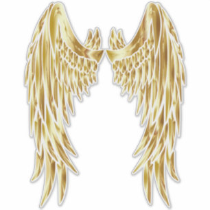 Golden Wings Sticker