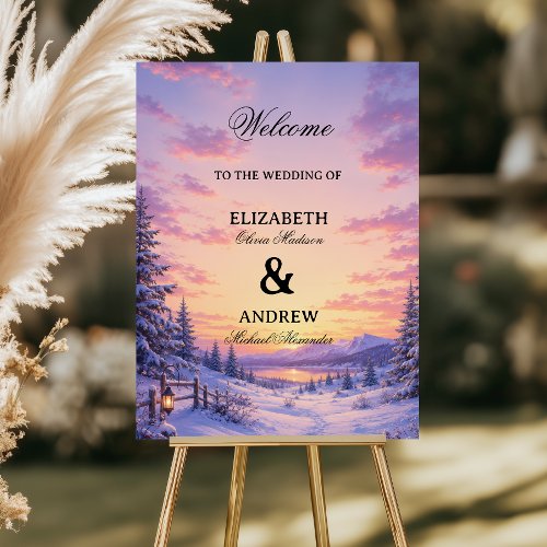 Golden Winter Horizon Beyond Foam Board