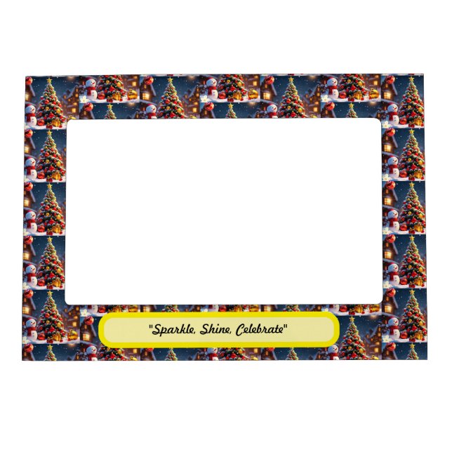 "Golden Winter Nights" Magnetic Frame (Front)