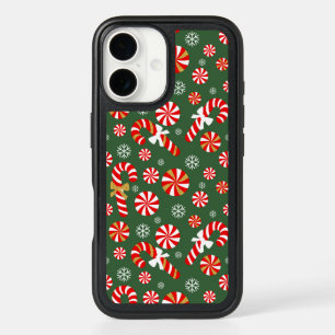 Golden Winter Sweet Snowfall Candy Cane iPhone 16 Case