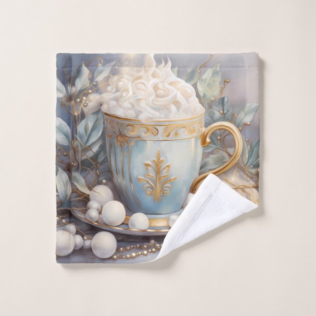  Golden Winter Tea Towel (Wash Cloth)