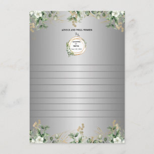 Golden Wisdom: Shower The Couple With Advice Enclosure Card