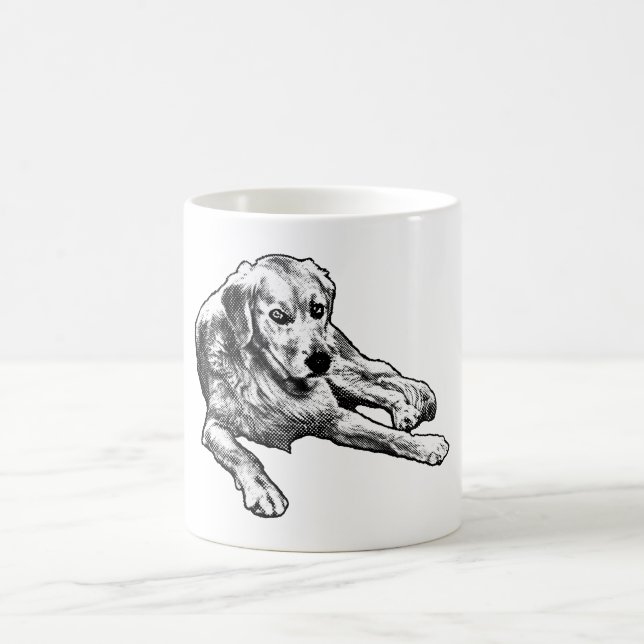 Golden with Cozy Comic Grain Coffee Mug (Center)