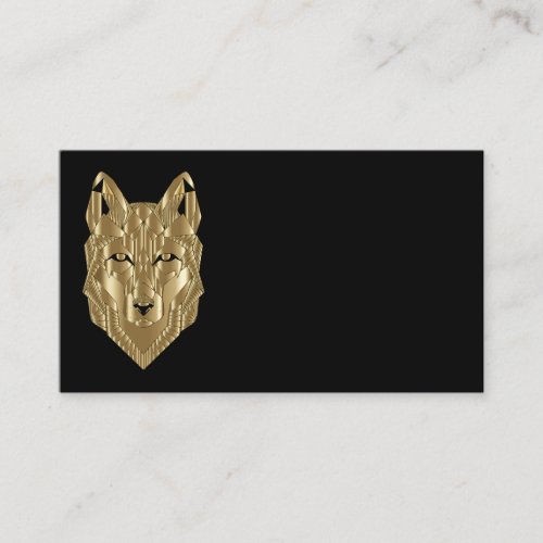 Golden Wolf Business Cards