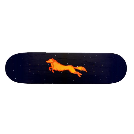 Golden Wolf Skateboard