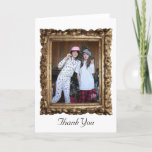 Golden Wooden Frame Photo Card