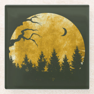 Golden Woods Glass Coaster