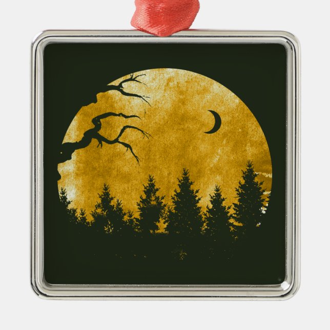 Golden Woods Metal Ornament (Front)