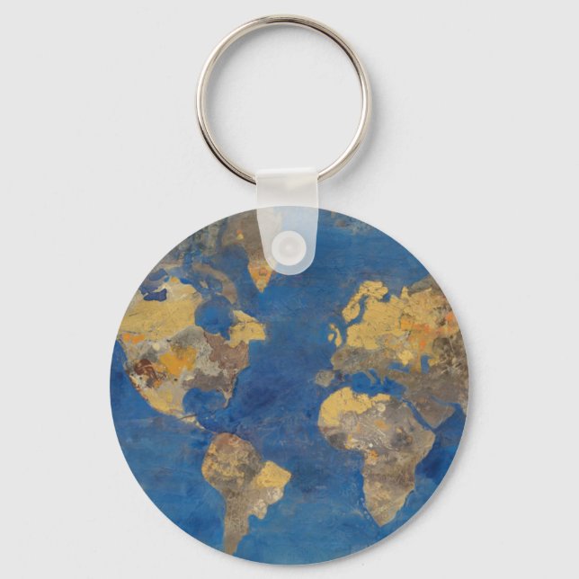 Golden World Keychain (Front)