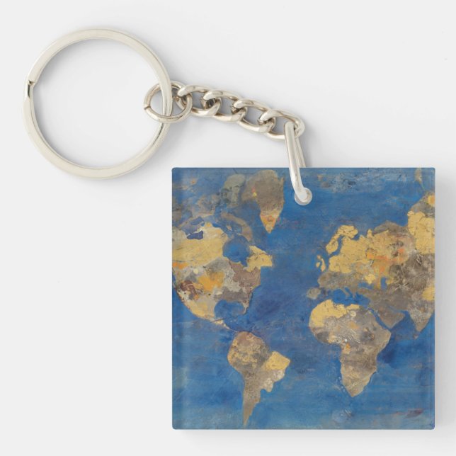 Golden World Keychain (Front)